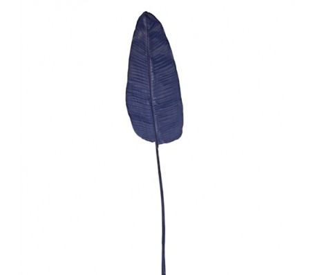 Декоративный лист банана, темно синий