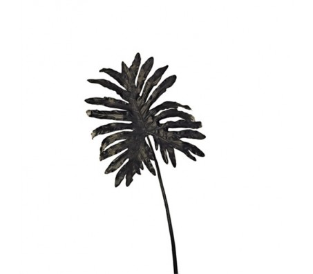 Декоративный лист,черный