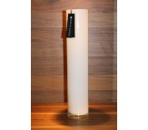Стеклянная ваза Herve Gambs Harmony Tube белая 40см (Франция)