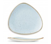 Тарелка треугольная Churchill Stonecast "Duck Egg Blue", d.19,2cm