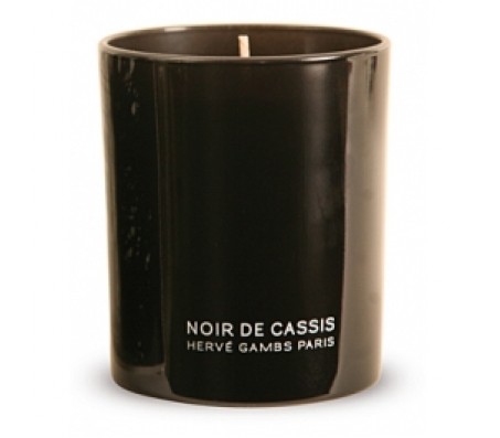 Декоративная аромосвеча Noir de Cassis Herve Gambs (Франция) чёрное стекло
